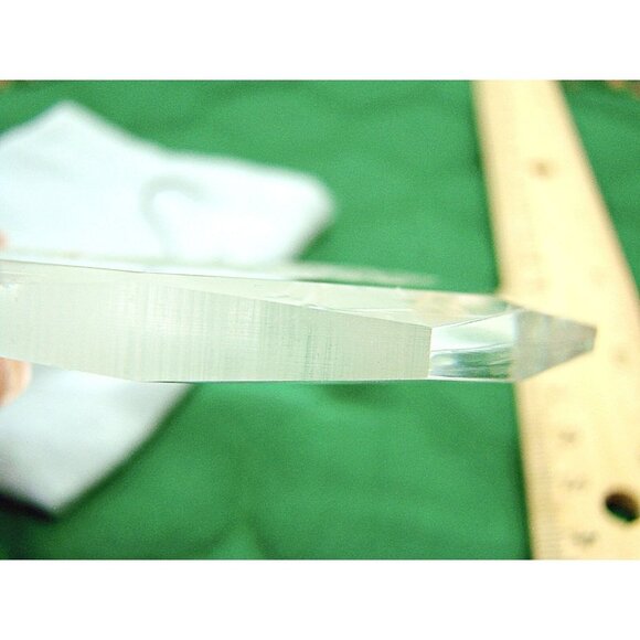 Vintage Etched Acrylic Christmas Ornament Deer Life Holiday Treasures Collector - Picture 8 of 8